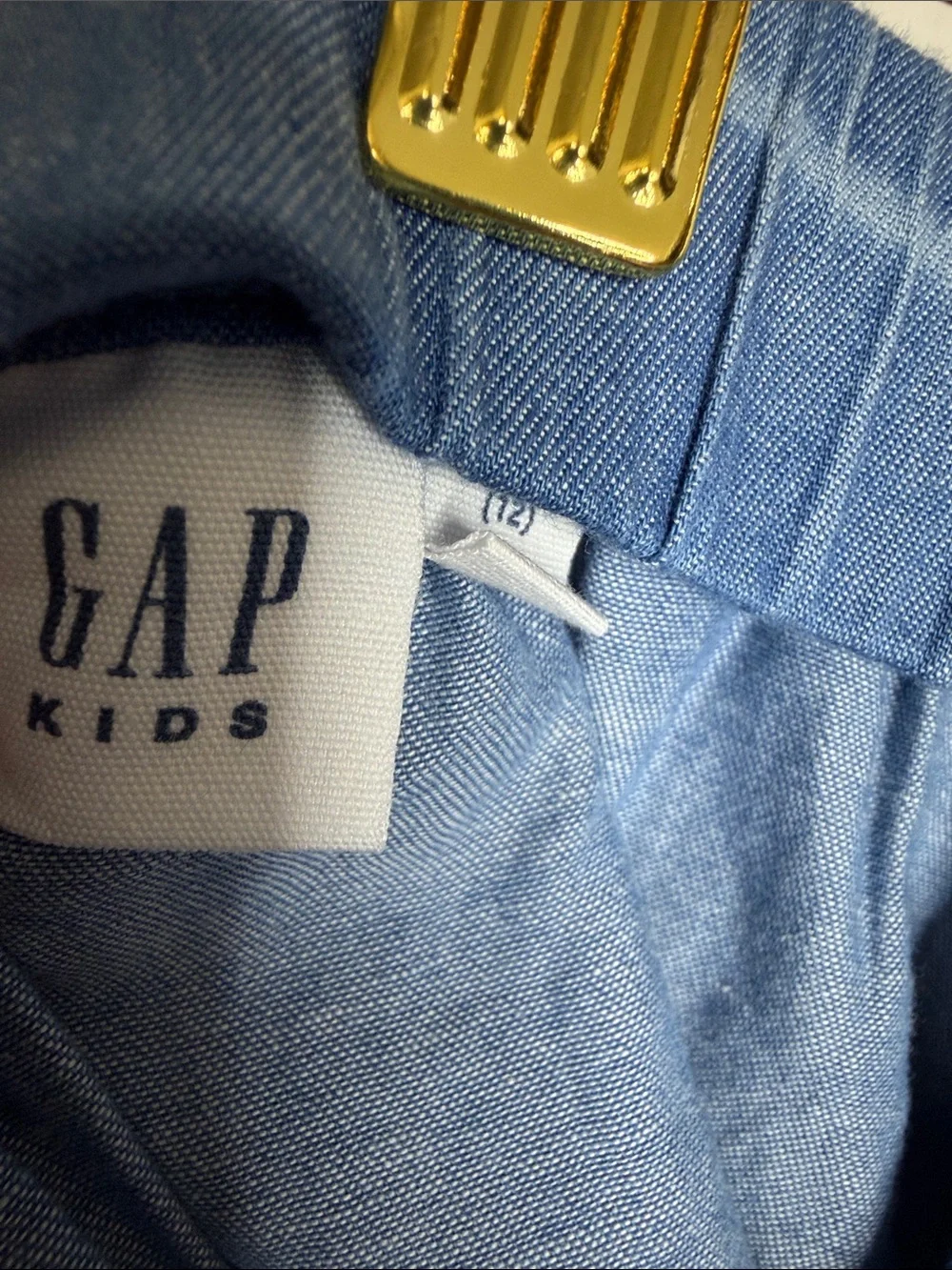 Gap Kids Blue Tiered Denim Skirt
